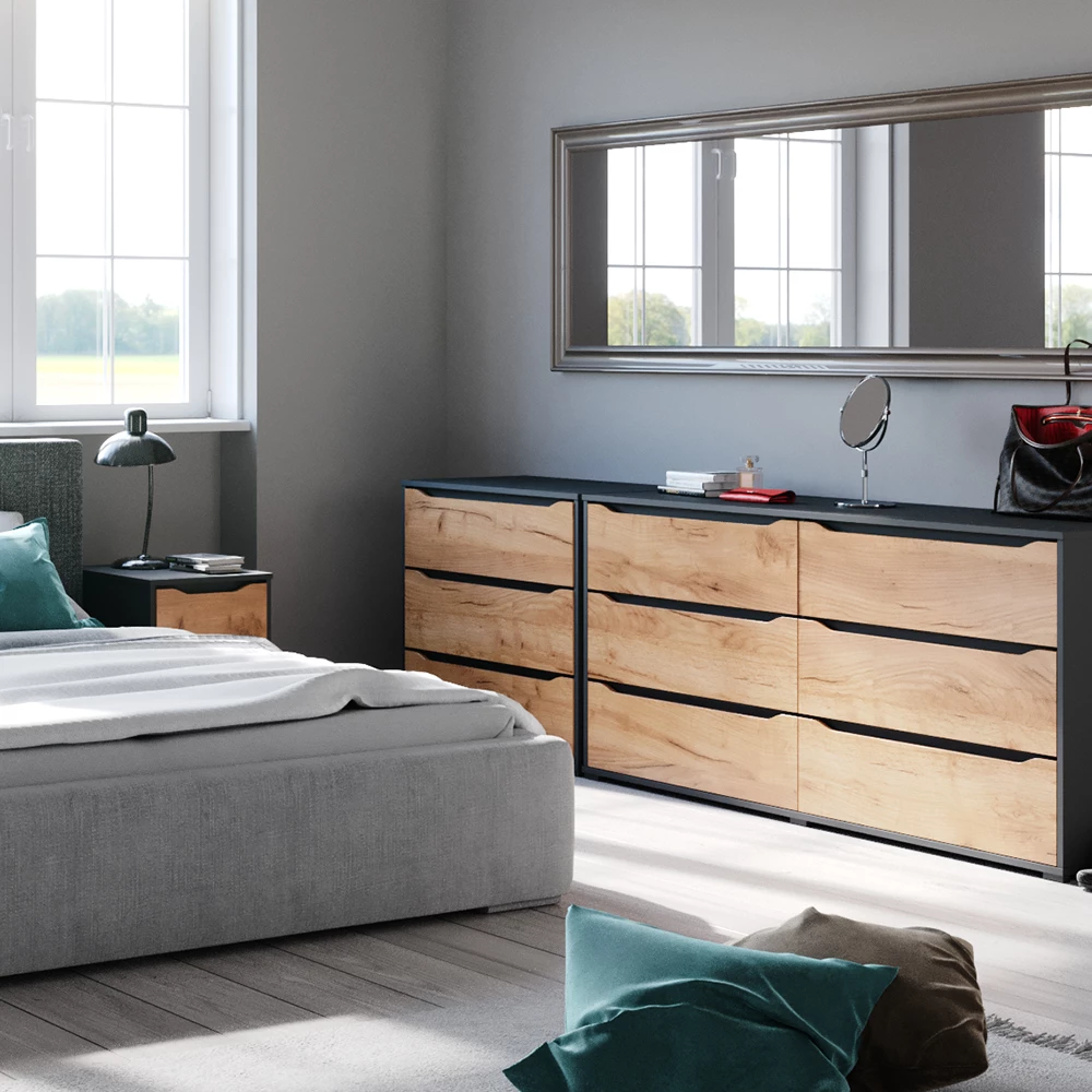 Vicco Sideboard Goldkraft ek 80x77.6 cm, Ruben