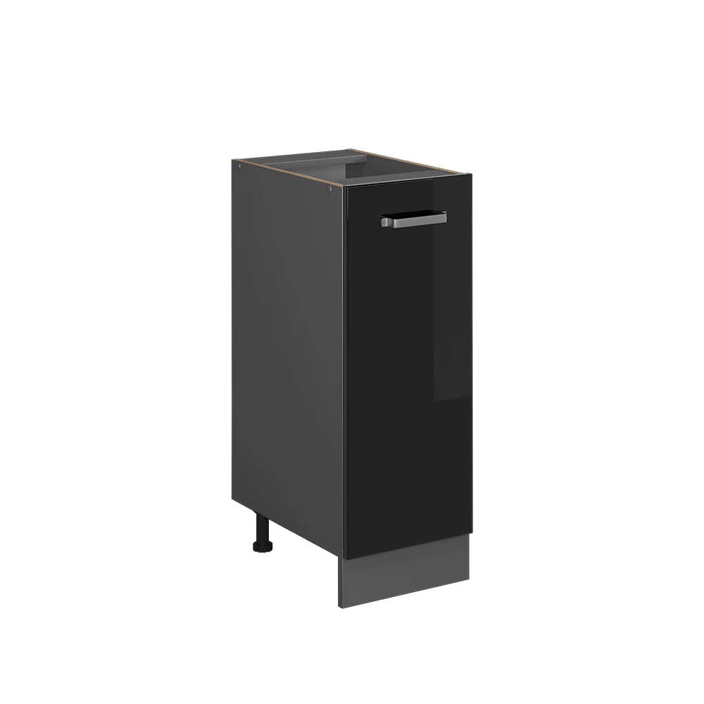 Vicco Apotheekkast "R-Line", Zwart hoogglans/Antraciet, 30 cm zonder werkblad
