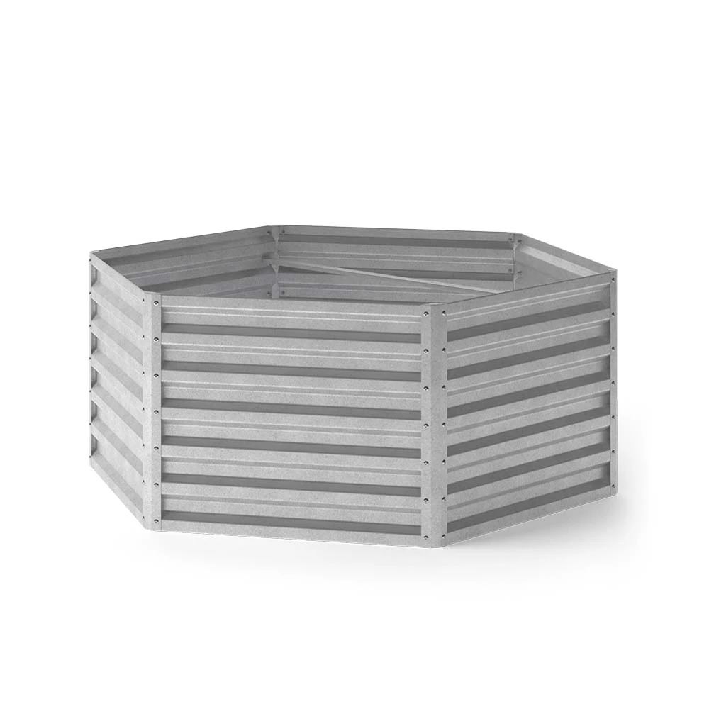 OK-Living Hoogbed Zilver 129 x 129 cm
