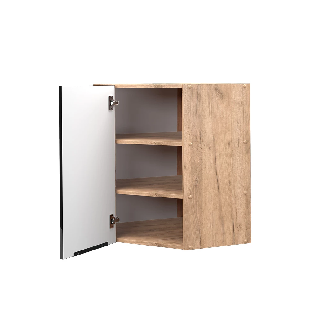 Vicco Küchenschränke Schwarz Eiche hochglanz 57 cm, Fame-Line