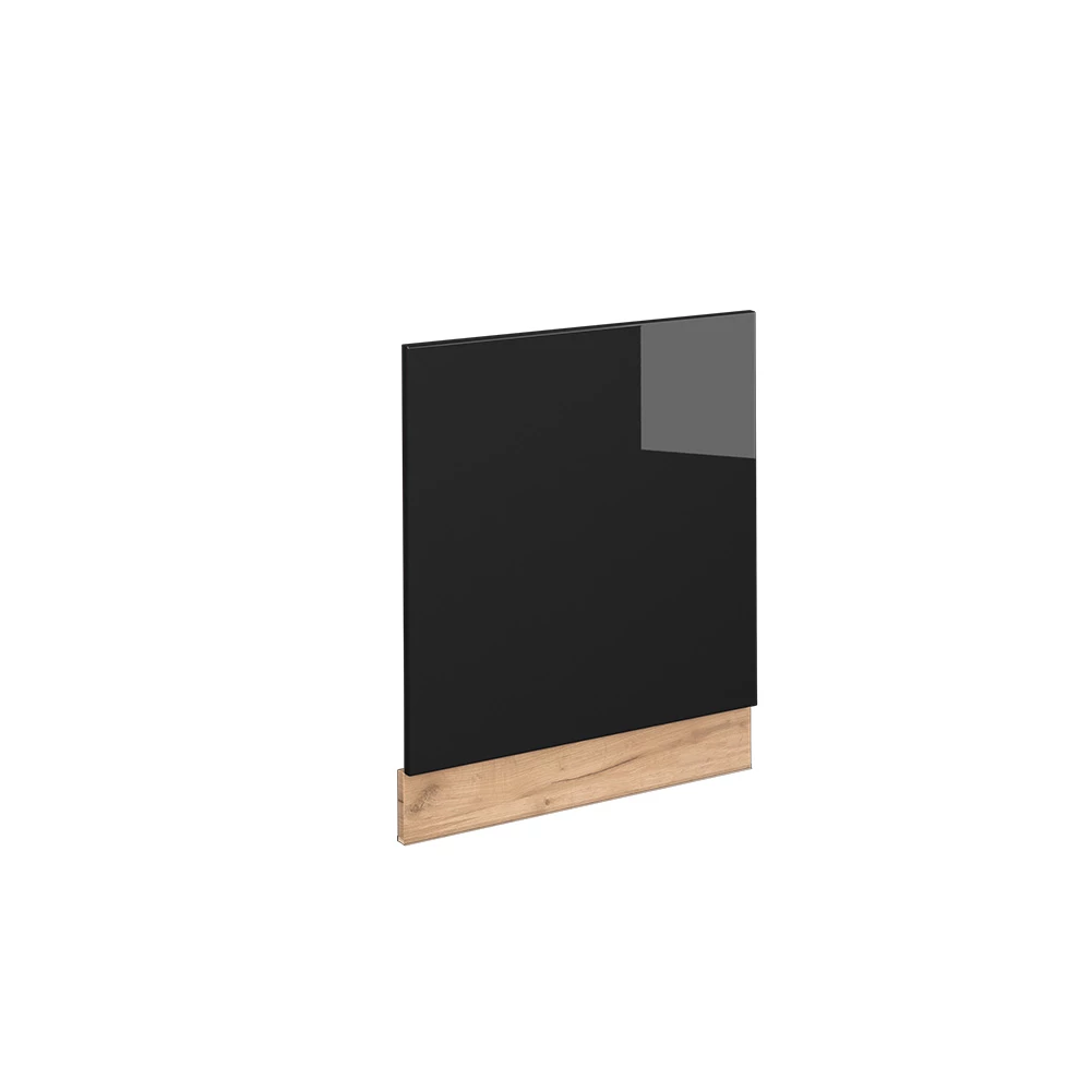 Vicco Frontblende Schwarz Eiche hochglanz 60 cm ohne Arbeitsplatte, Fame-Line