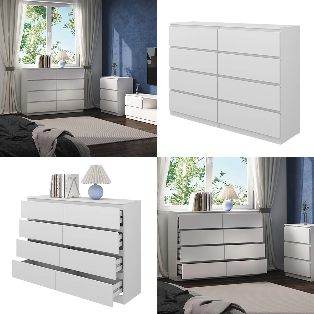 Kommode Calisto Weiß 39 x 101.5 cm livinity®