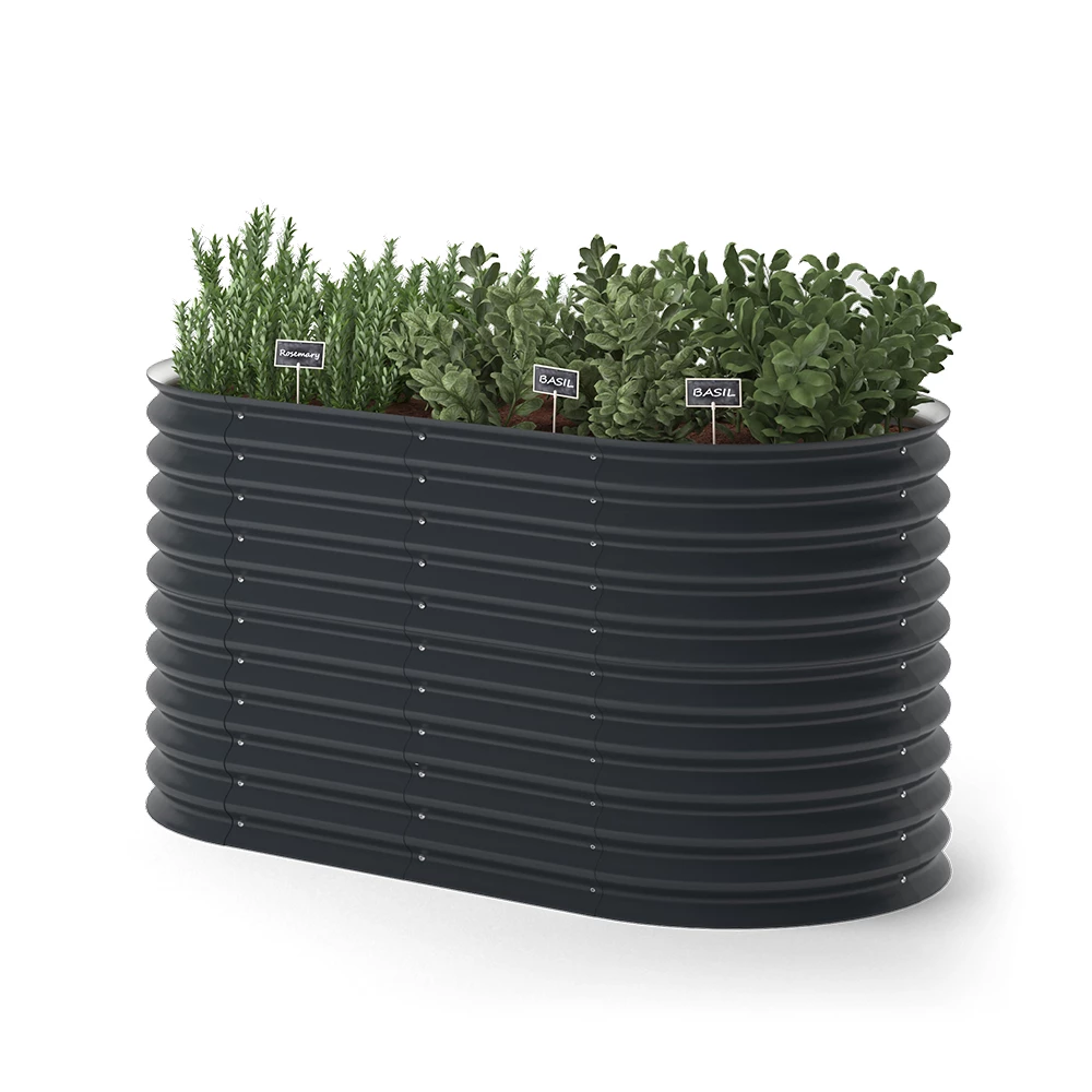 OK-Living Hochbeet Anthrazit 160 x 82 cm,