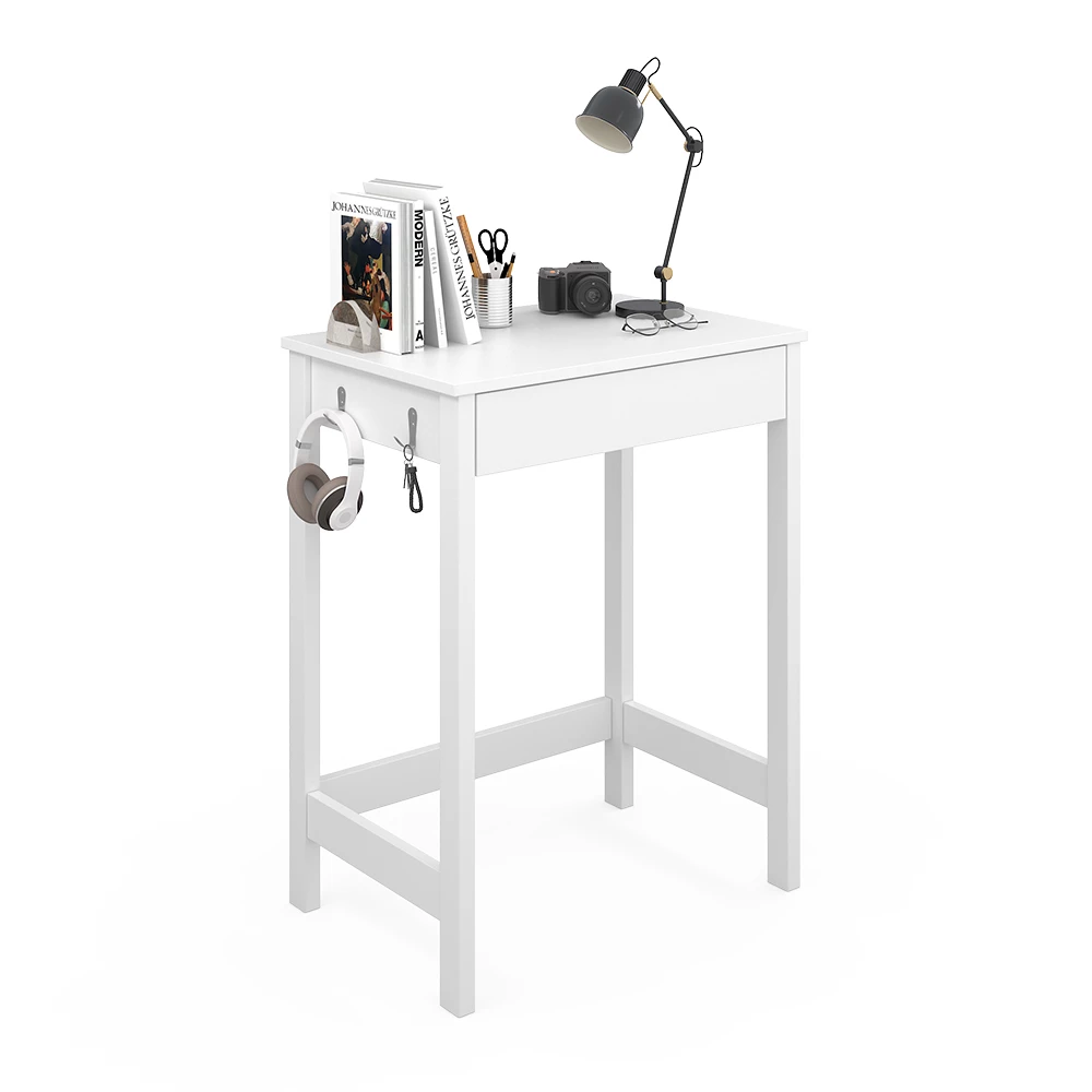 Secretária in Branco on white background with decorative elements