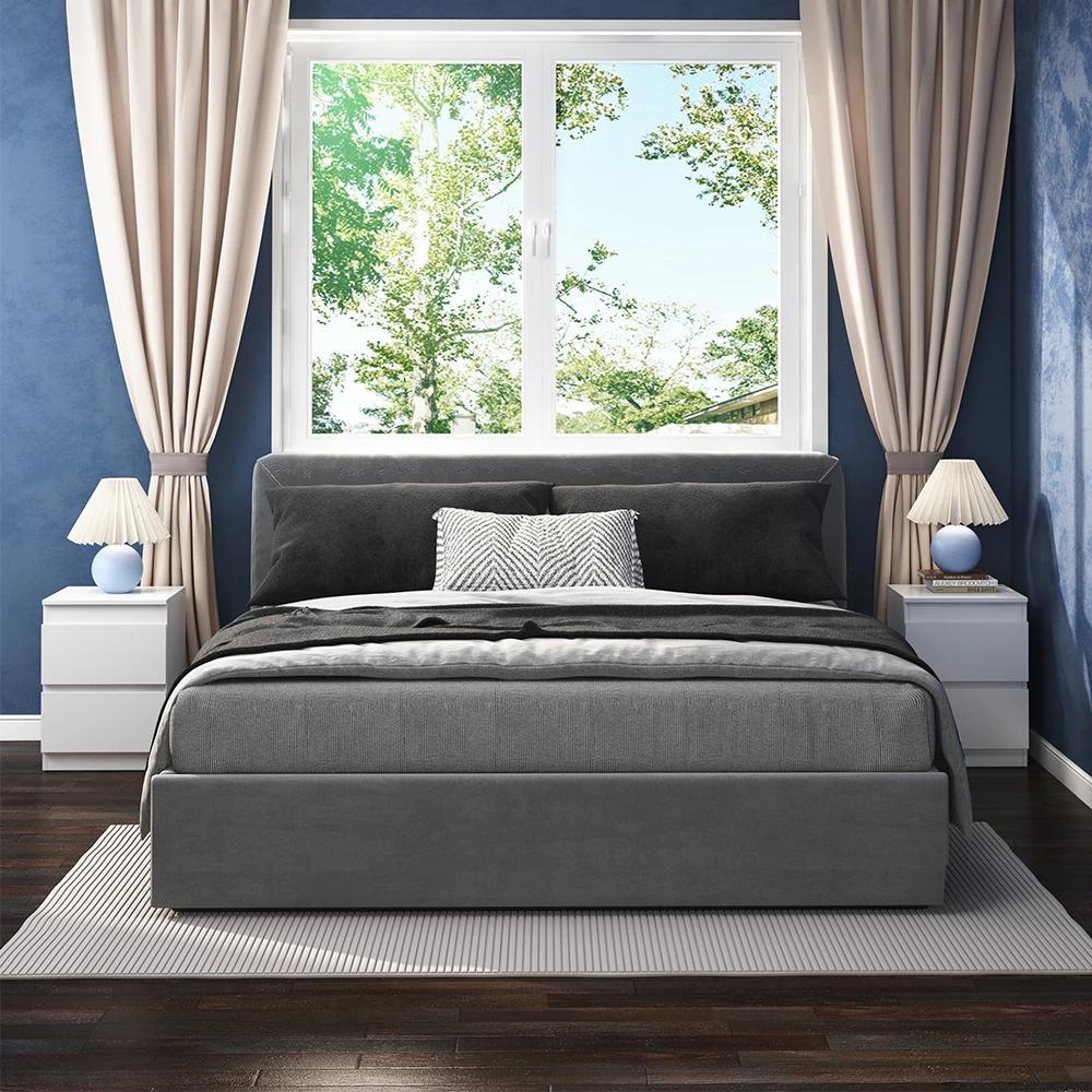 livinity® Nachttisch Weiß 40 x 55 cm 2er Set, Calisto
