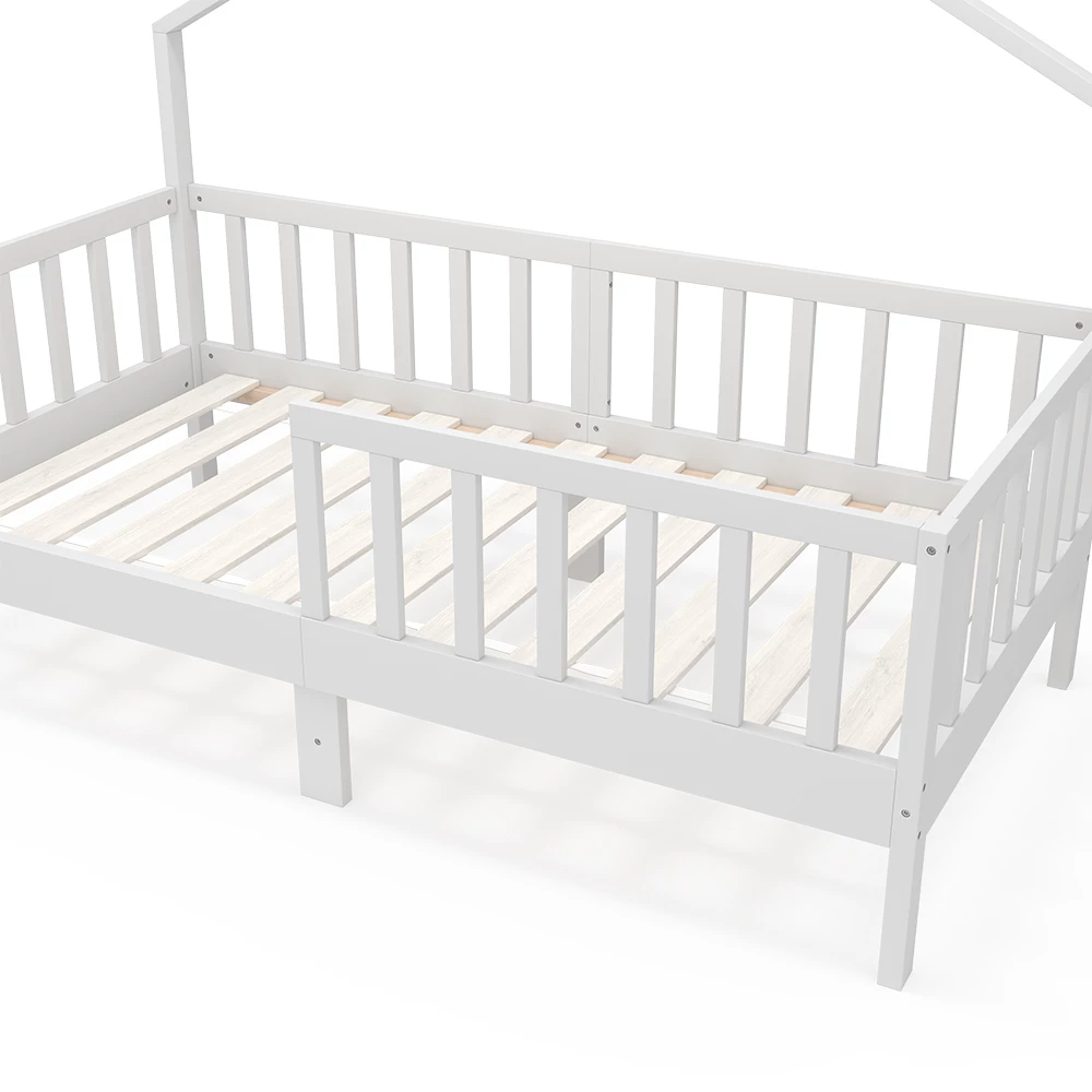 Vitalispa Lit de maison Blanc 80x160 cm, Justus