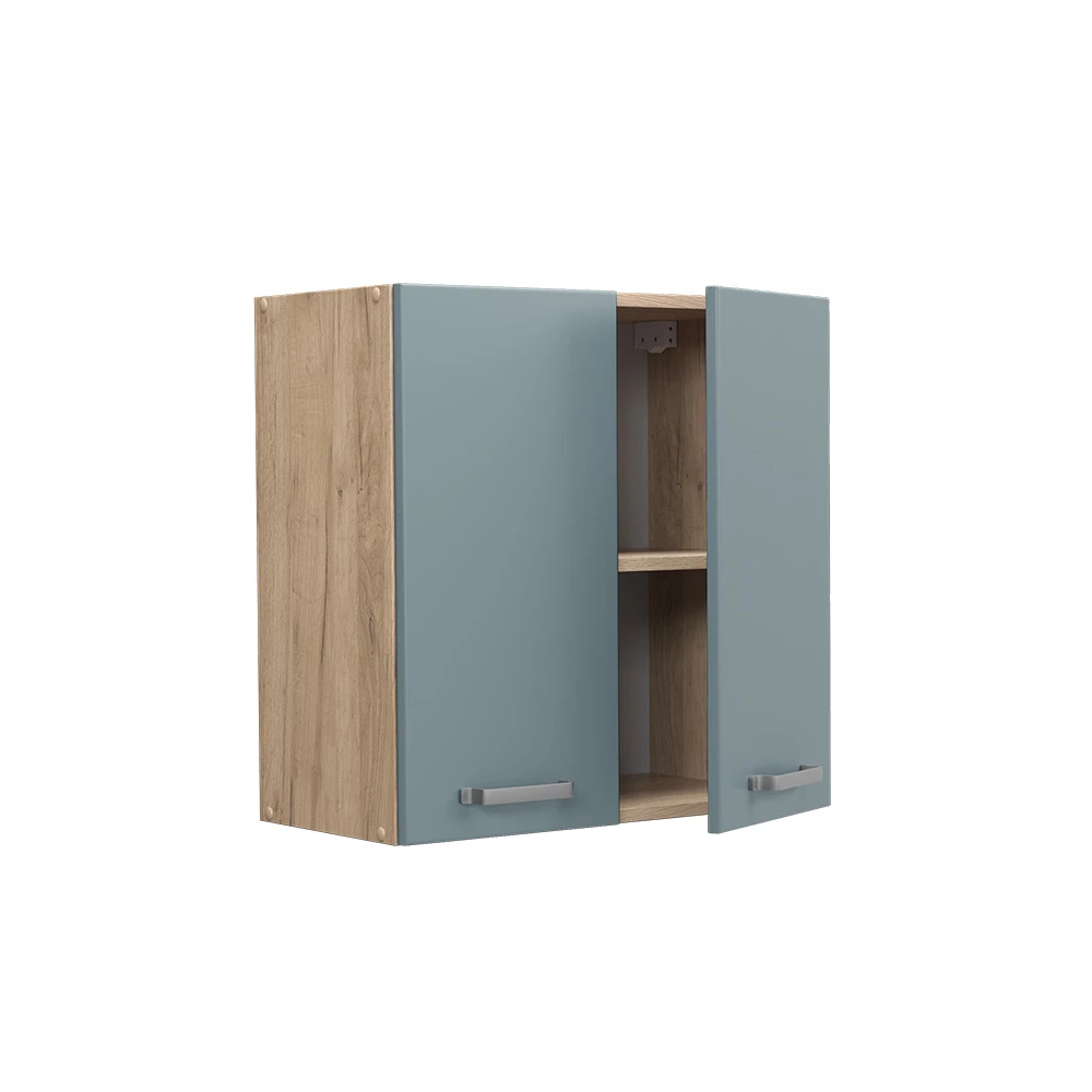 Vicco Hængeskab "R-Line", Blågrå/Gold power oak, 60 cm