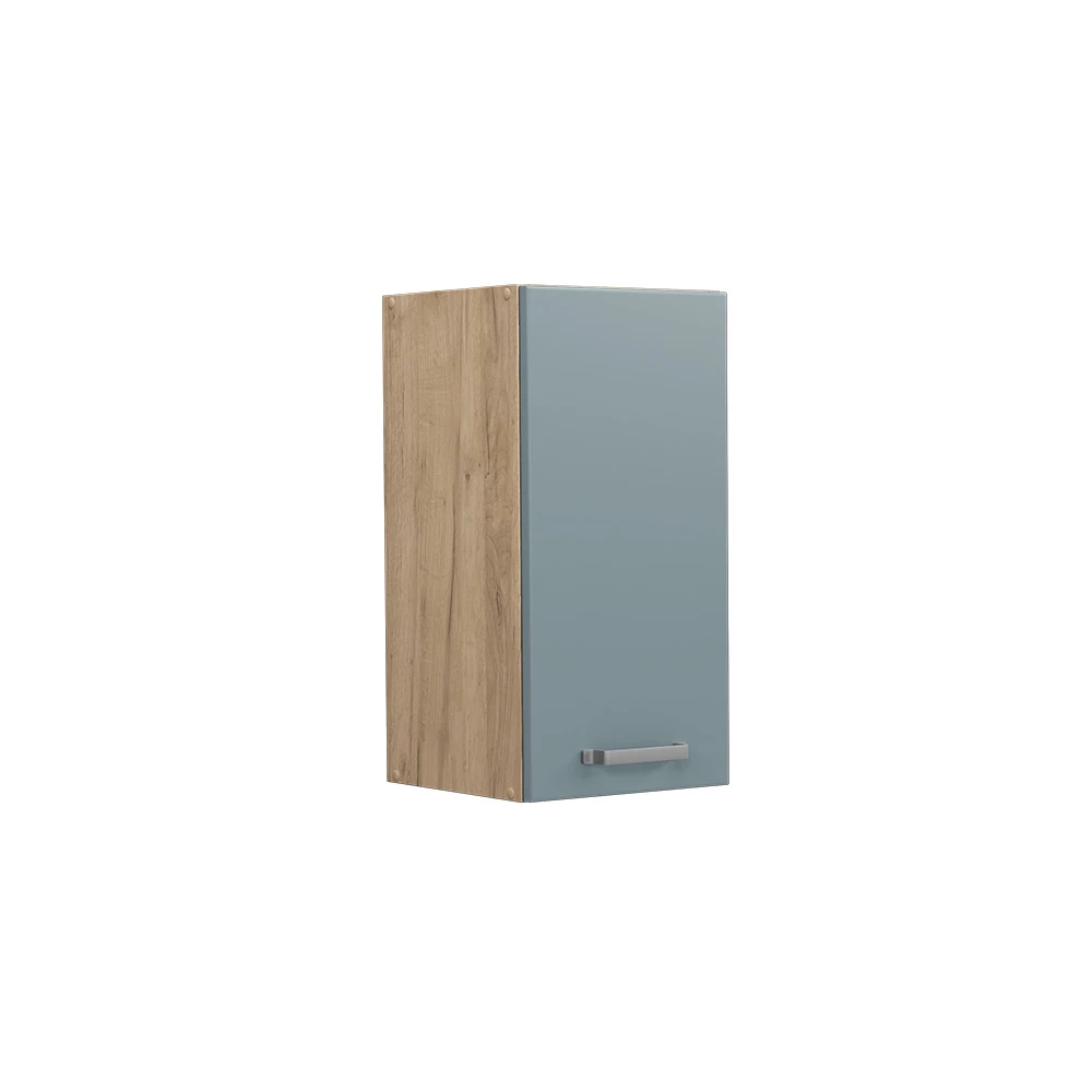 Vicco Hängeschrank "R-Line", Blau-Grau/Goldkraft Eiche, 30 cm