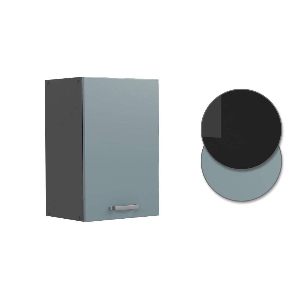 Vicco Hängeschrank "R-Line", Blau-Grau/Anthrazit, 40 cm