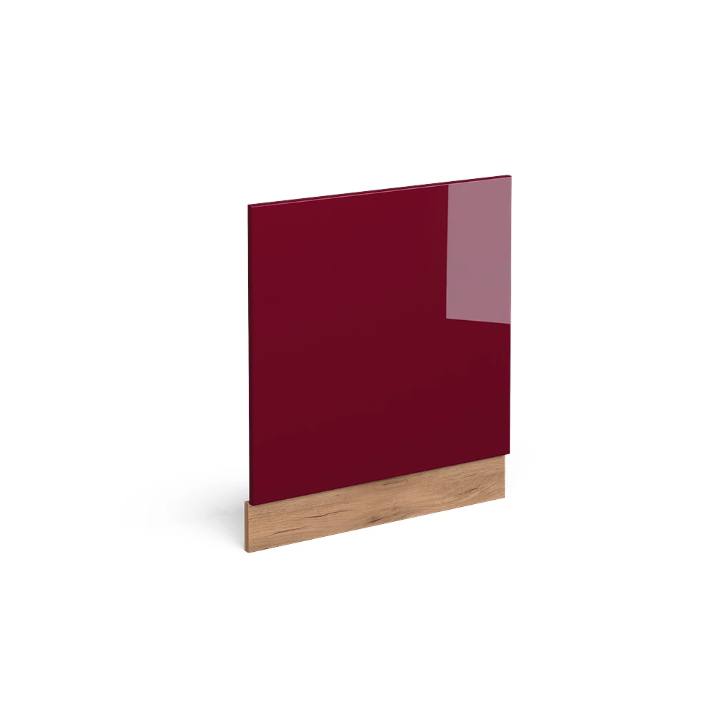 Vicco Frontblende "R-Line", Rot/Goldkraft Eiche, 60 cm ohne Arbeitsplatte