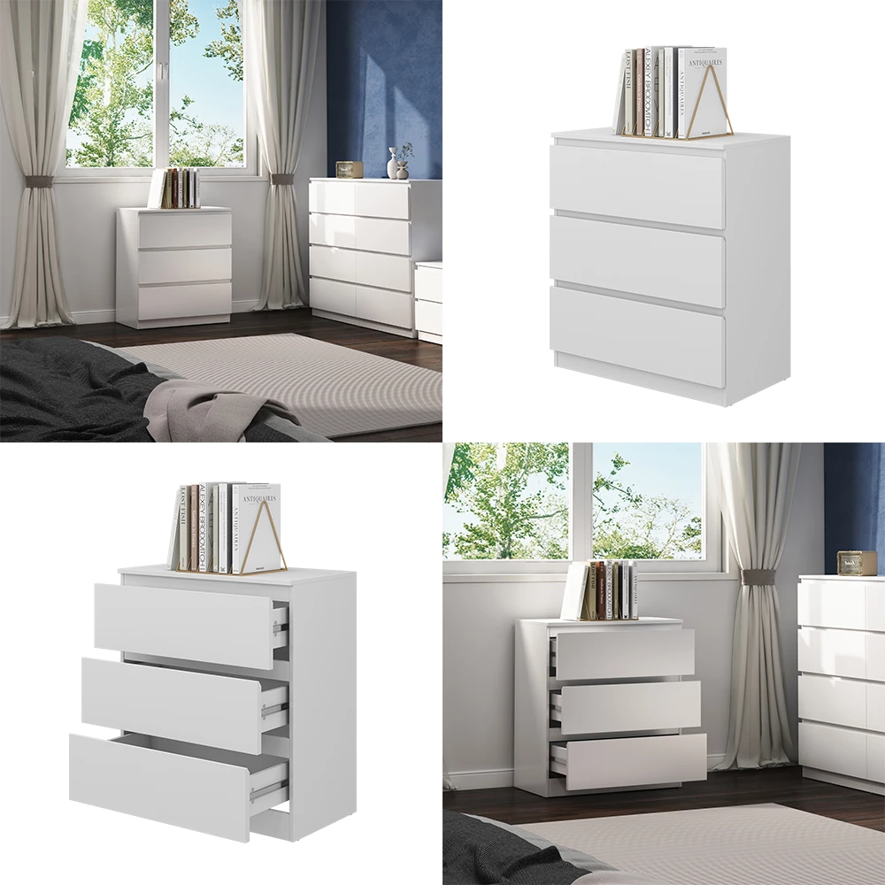 Kommode Calisto Weiß 39 x 78.5 cm livinity®