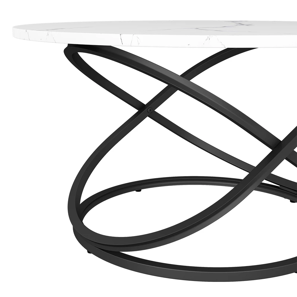 livinity® Couchtisch Weiß 79.5 x 62 cm mit großer Arbeitsfläche, Calgary