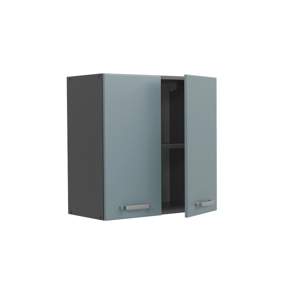 Vicco Hängeschrank "R-Line", Blau-Grau/Anthrazit, 60 cm