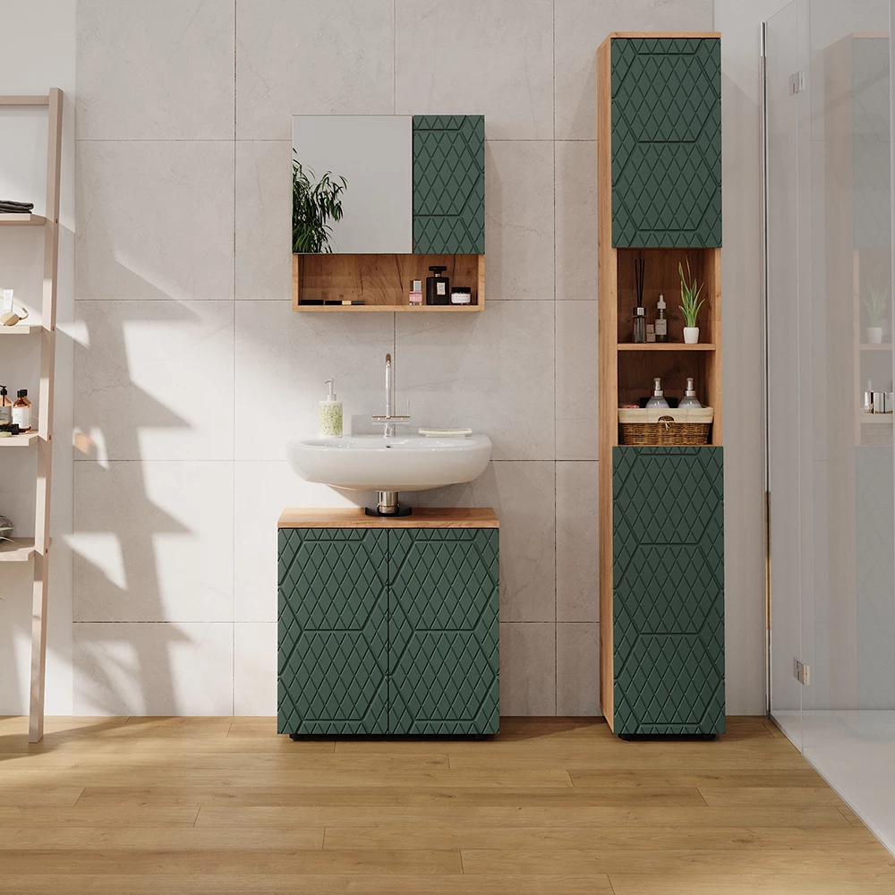 Vicco Badmeubel Groen 60 x 59 cm, Irma