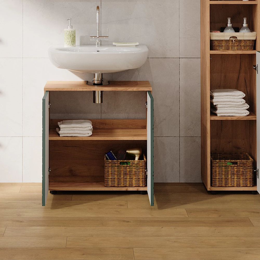 Vicco Badmeubel Groen 60 x 59 cm, Irma