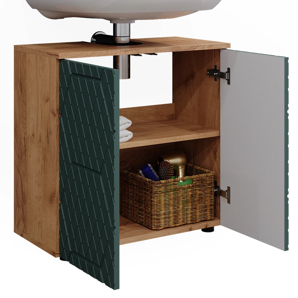 Vicco Badmeubel Groen 60 x 59 cm, Irma