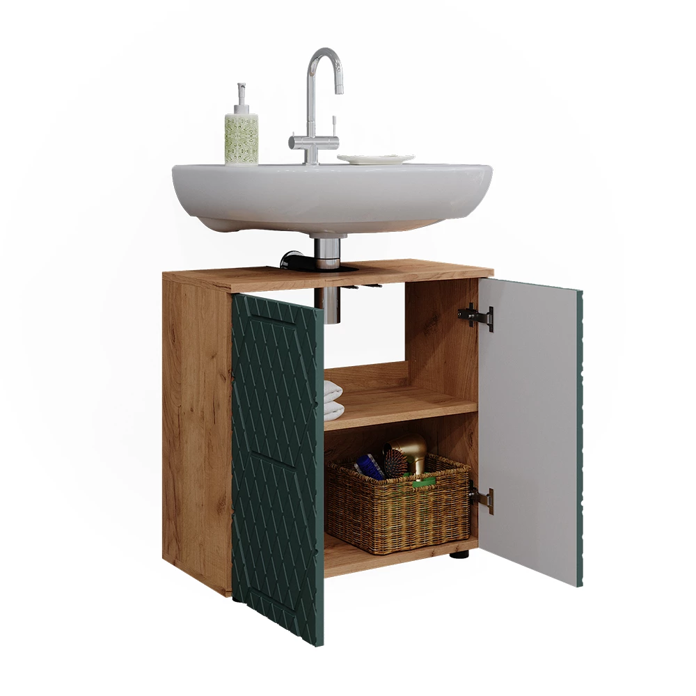 Vicco Badmeubel Groen 60 x 59 cm, Irma