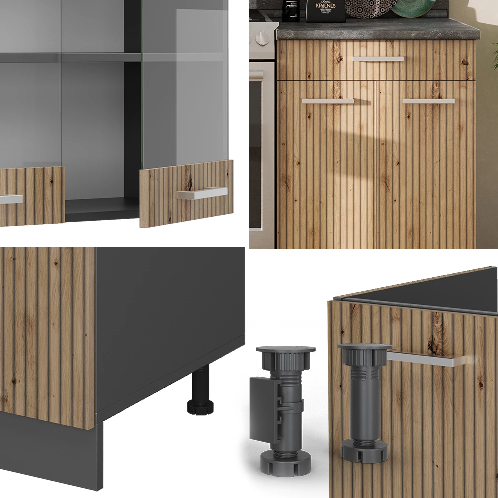 Pentry in Hantverks ek/antracit on white background