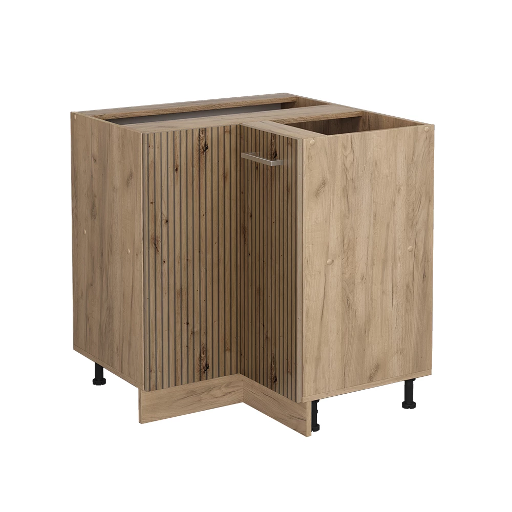 Vicco Mobile ad angolo cucina Rovere artigianale 75.6 cm senza piano di lavoro, R-Line
