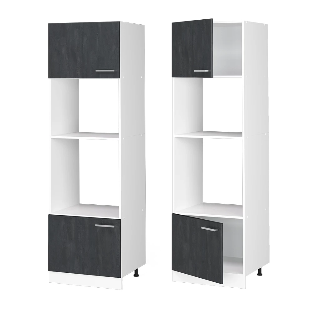 CREDENZA PENSILE ANGOLARE cucina R-Line 57 cm bianco antracite cottage