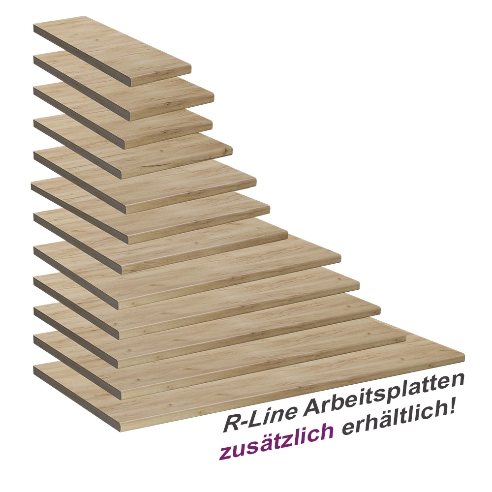 Vicco Keukenwerkblad Krachtige eik goud 50 cm, R-Line