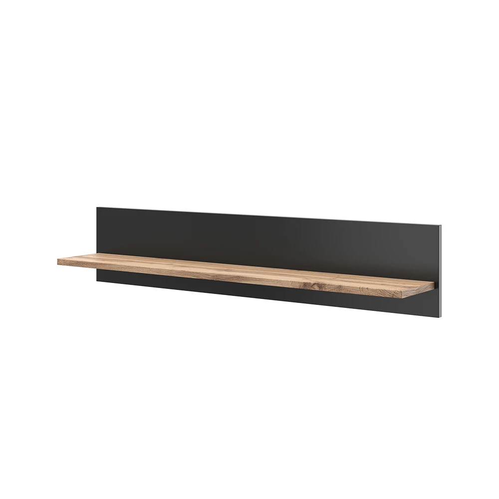 Vicco Libreria da parete Quercia Wotan 100 x 20 cm staffa a parete, Amber