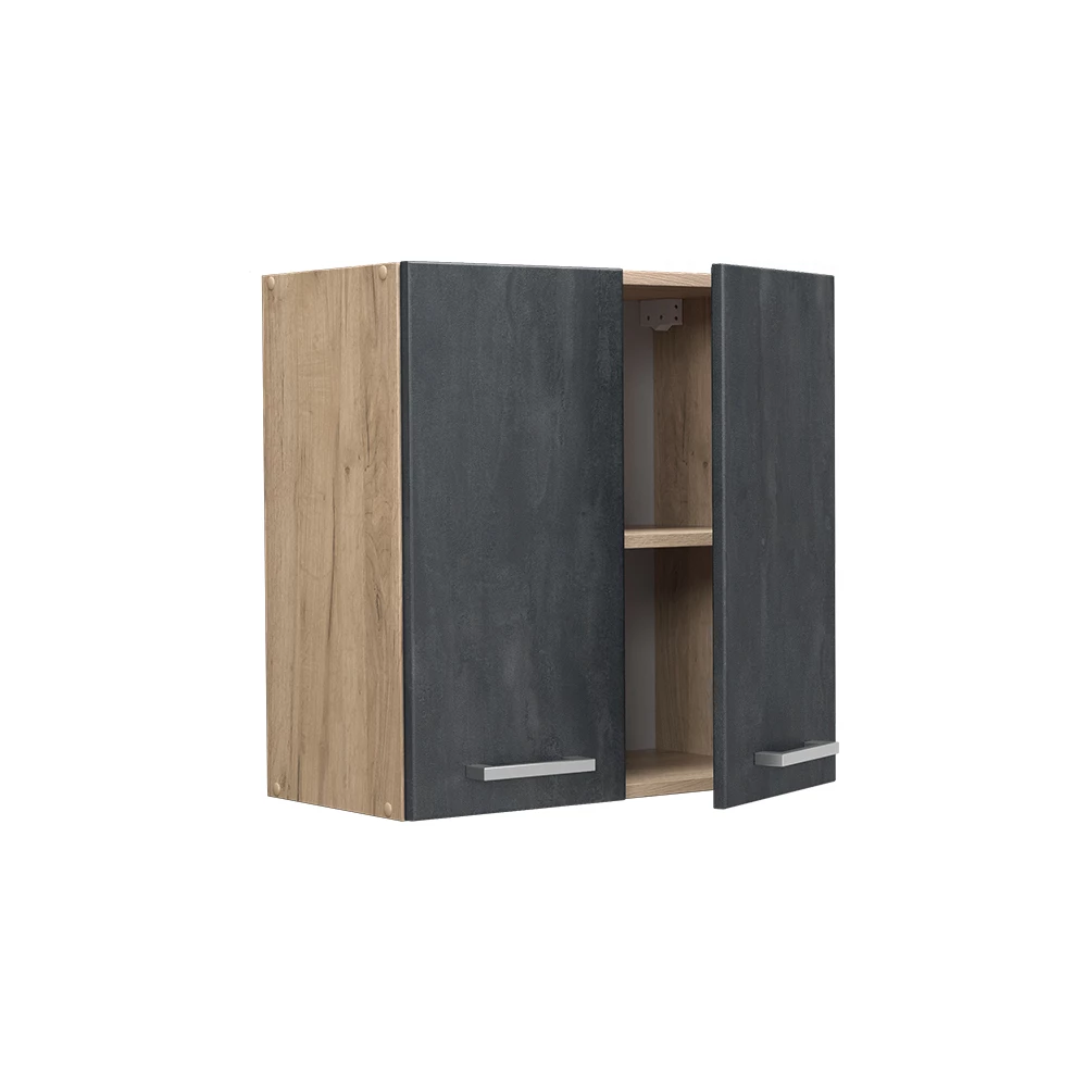 Vicco Pensile da cucina Calcestruzzo nero 60 cm, R-Line