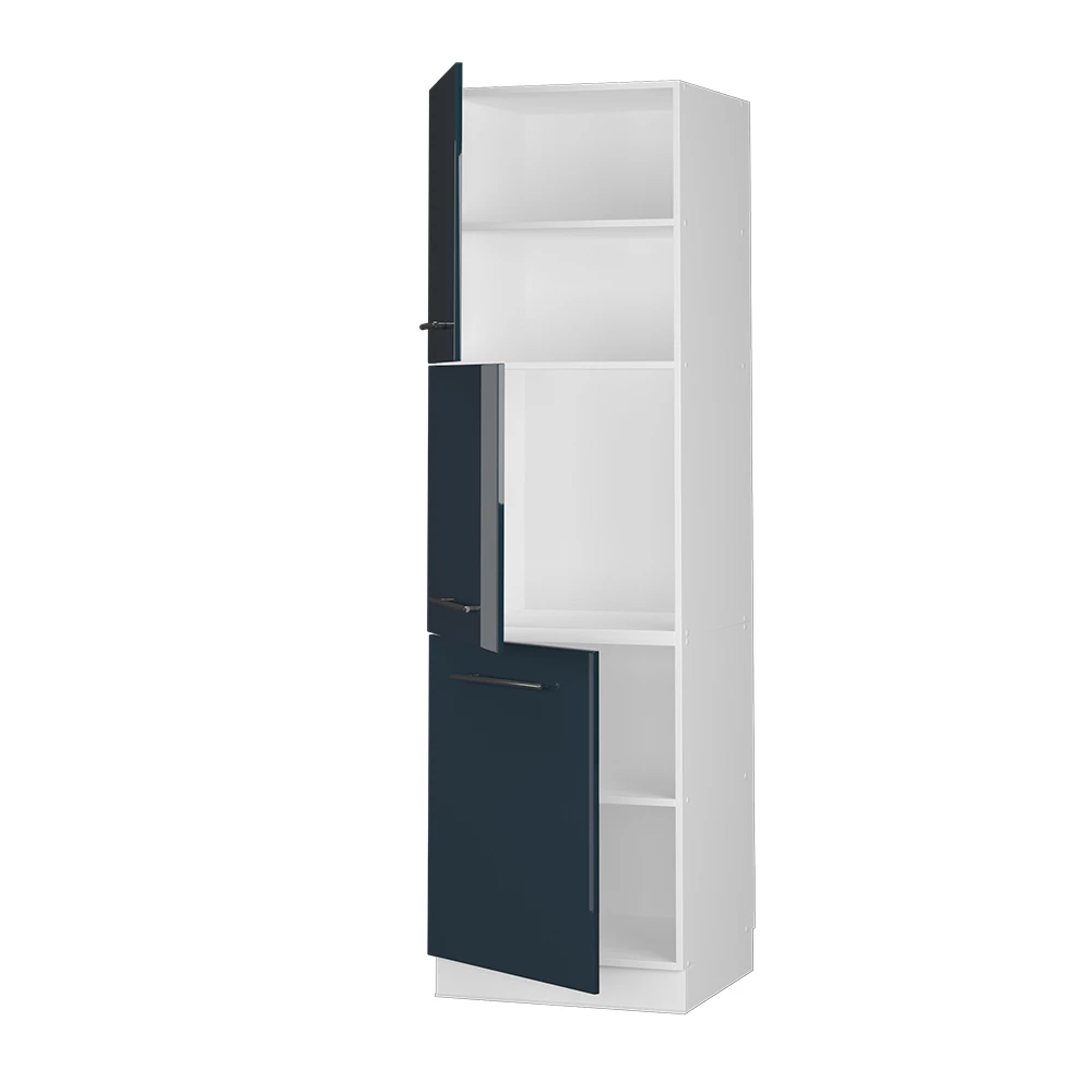 Vicco Oven housing cabinet Dark blue high gloss 60 cm, Fame-Line