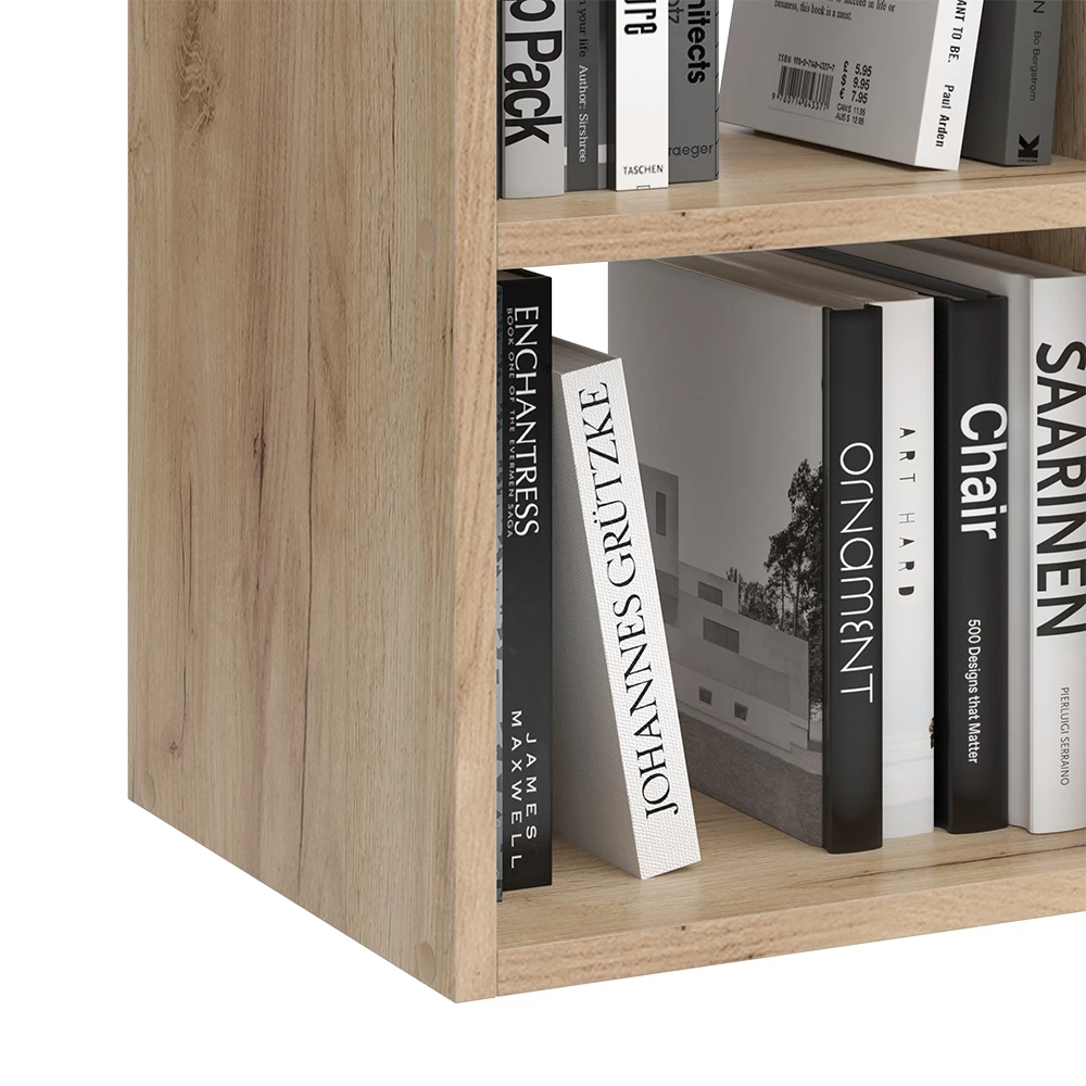 Nahaufnahme von Wandregal in Anthrazit, zeigt Design- und Oberflächendetails