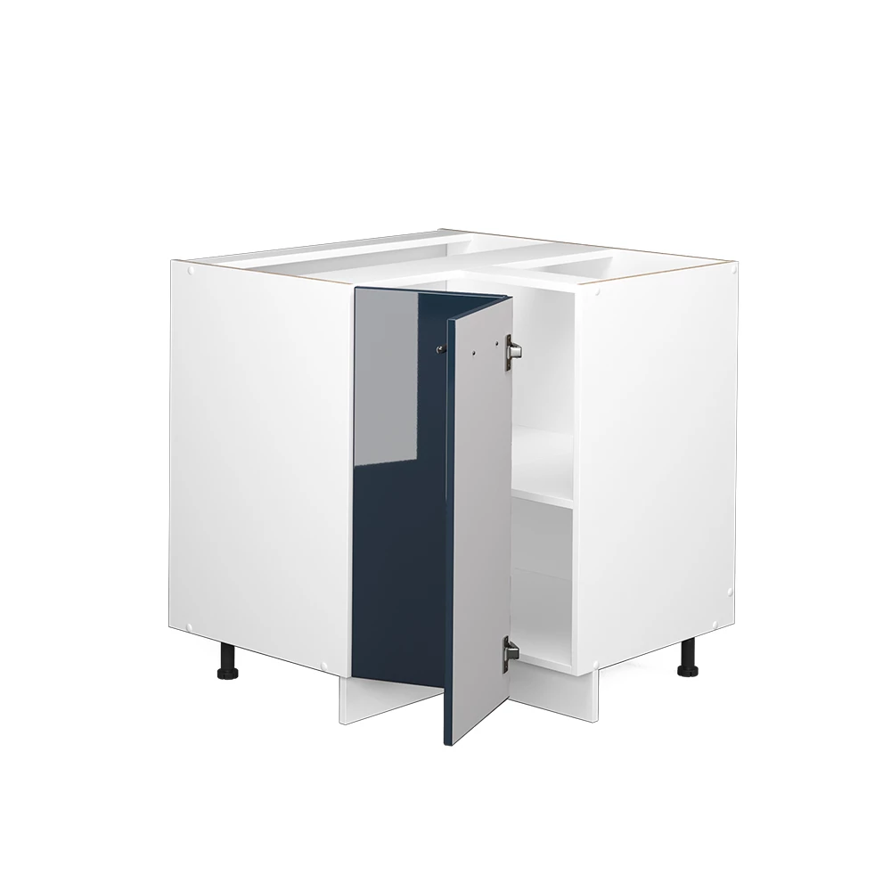 Vicco Mobile ad angolo cucina Blu scuro lucido 80.5 cm senza piano di lavoro, Fame-Line