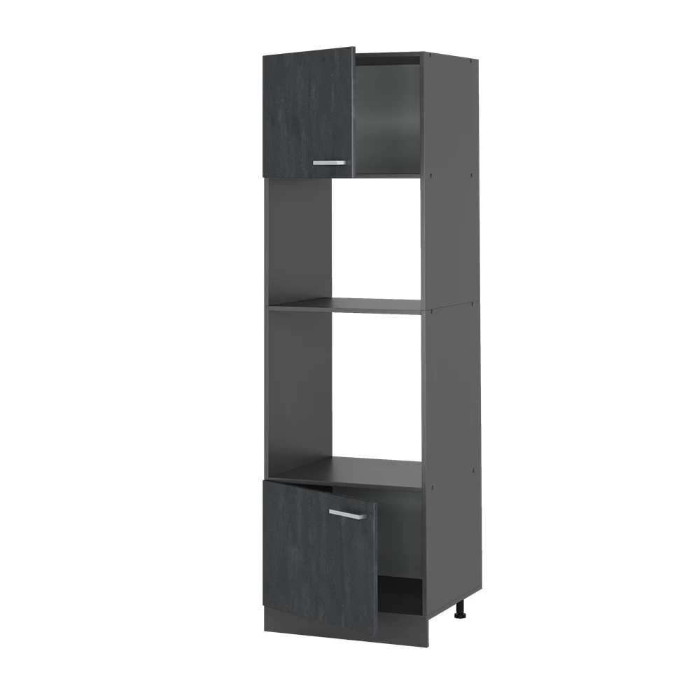 Vicco Küchenmöbel Schwarz Beton 60 cm, R-Line