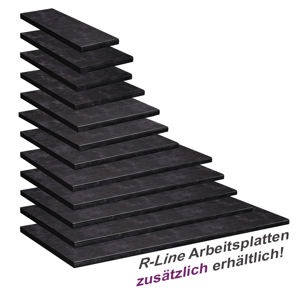 Vicco Keukenwerkblad Antraciet 50 cm, R-Line