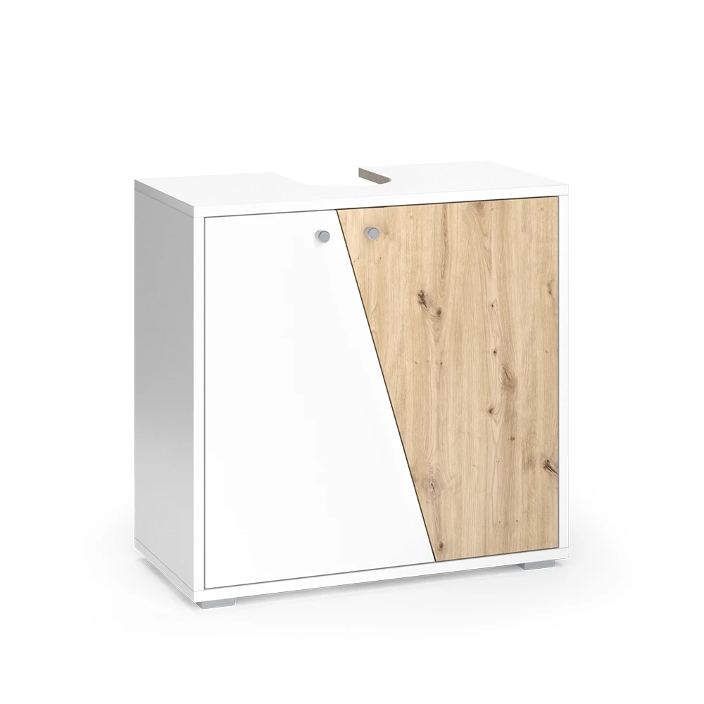 Vicco Waschbeckenunterschrank Weiß/Artisan 60 x 59 cm, Irida