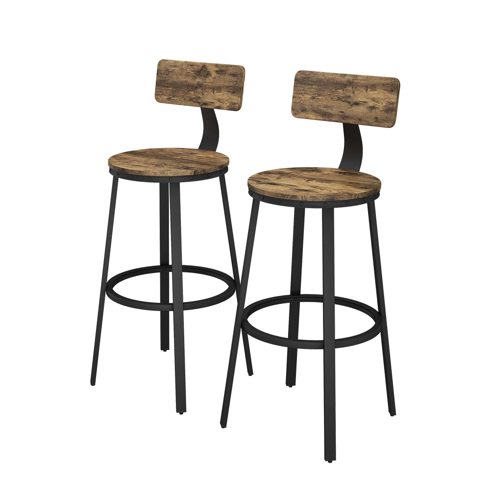 Table Basse Halifax Style Loft - Chêne Rustique Et Noir - Cadre Métallique - Dimensions 110x56x46 Cm - Avec Roulettes - Panneau De Particules 16 Mm