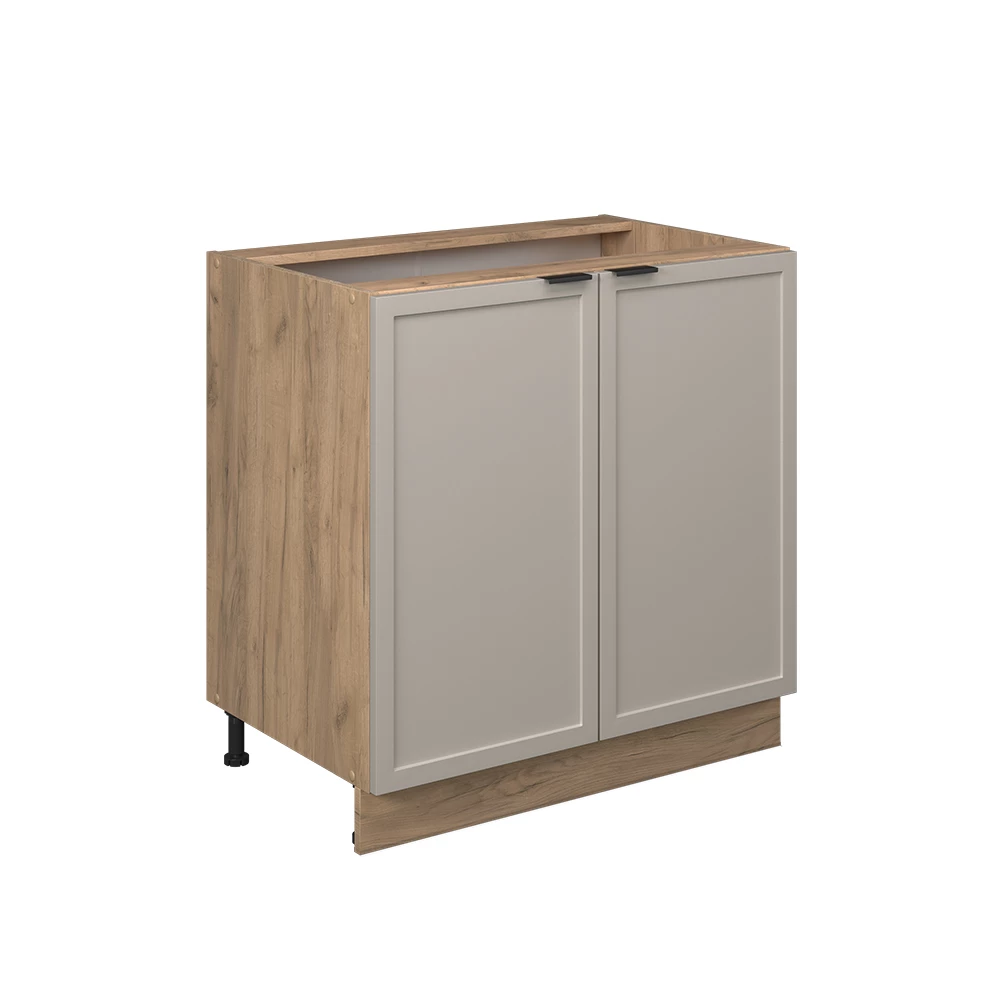 Keukenonderkast in GrijsBeige on white background