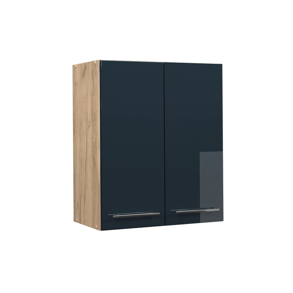Vicco Armário de parede Azul escuro alto brilho 60cm, Fame-Line