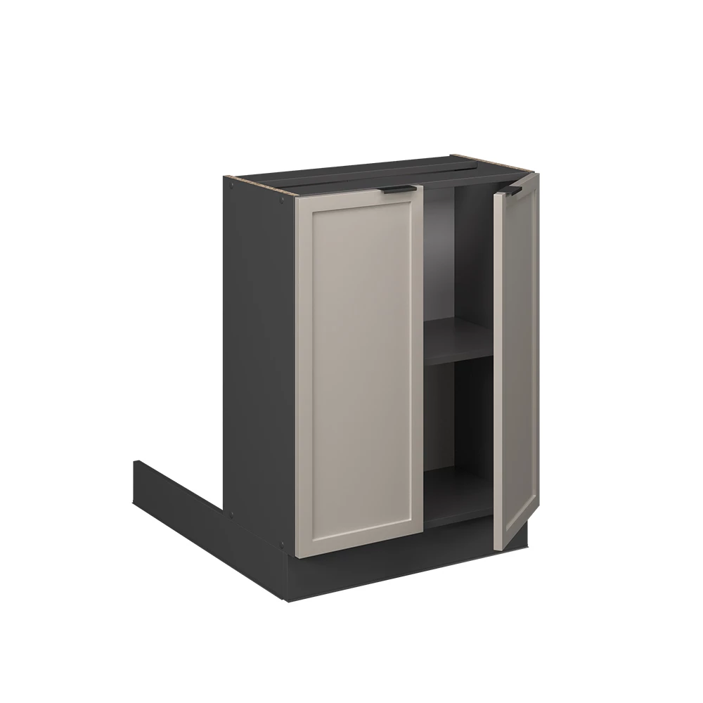 Vicco Isla de cocina "Fame-Line", GrisBeige, 60 cm sin encimera
