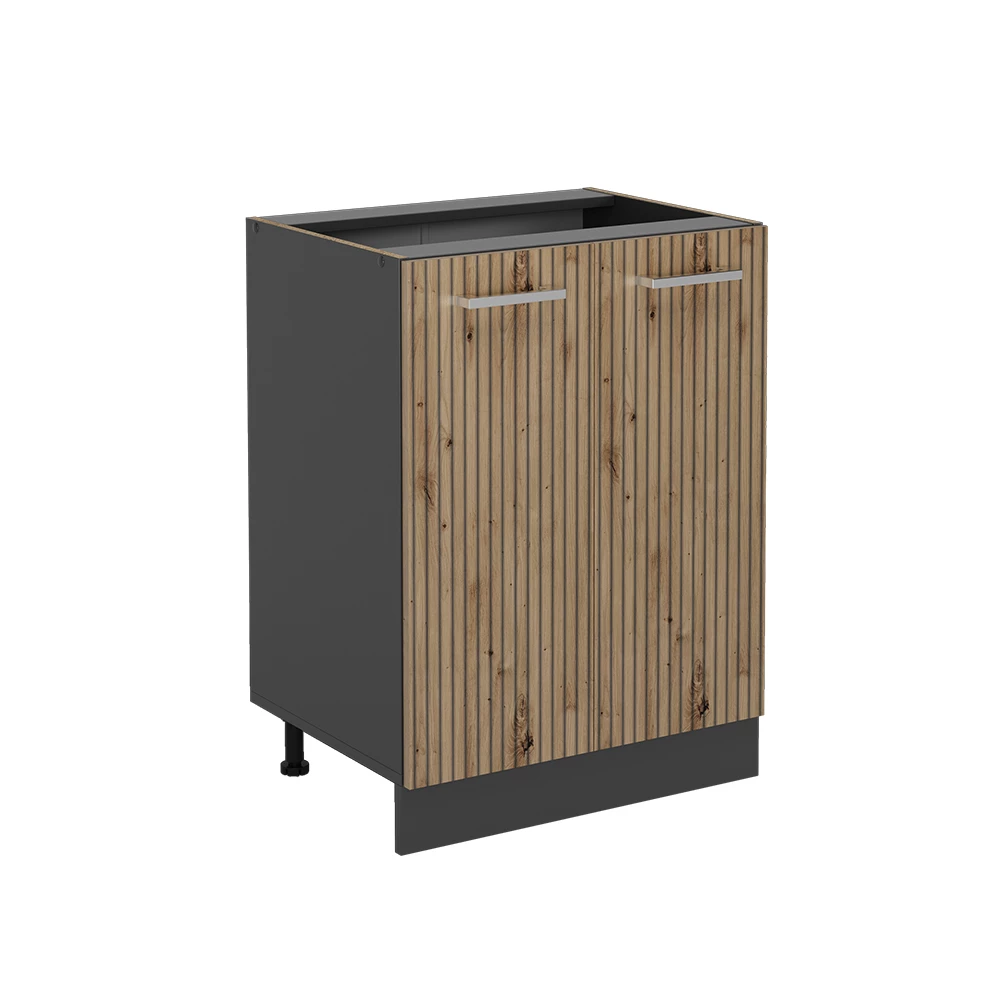 Keittiön peruskaappi in Käsityöläinen tammi on white background