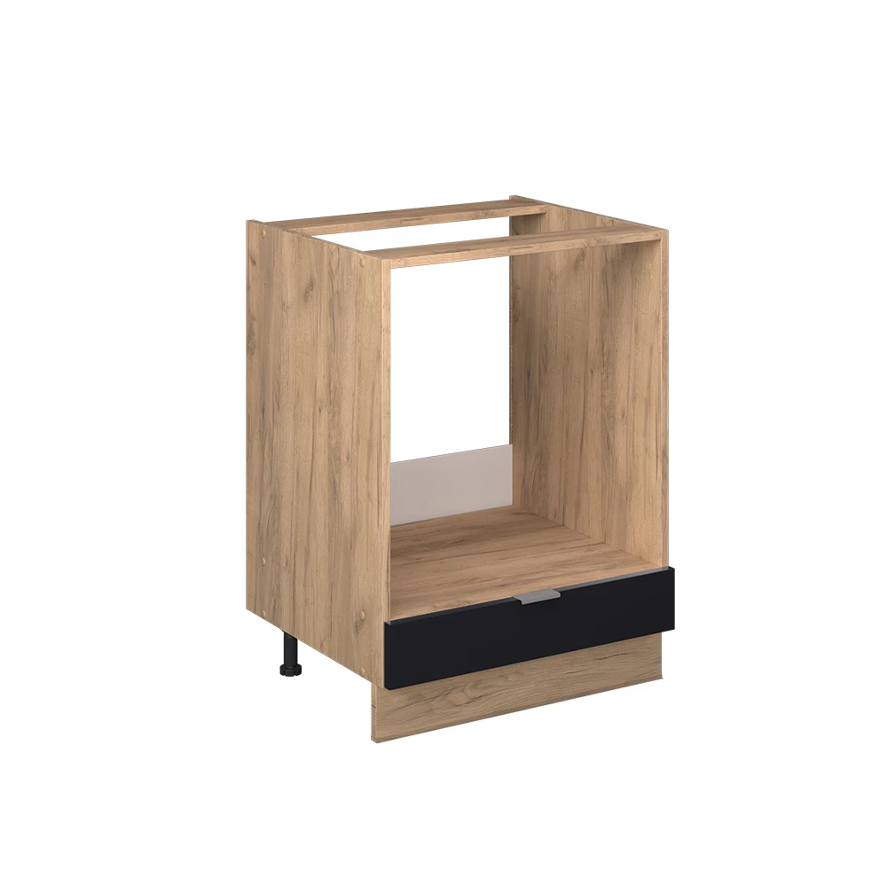 Vicco Meuble pour four "Fame-Line", Noir rayé, 60 cm sans plan de travail