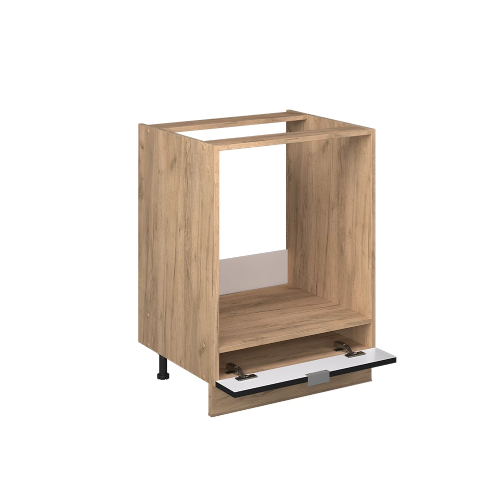 Vicco Meuble pour four "Fame-Line", Noir rayé, 60 cm sans plan de travail