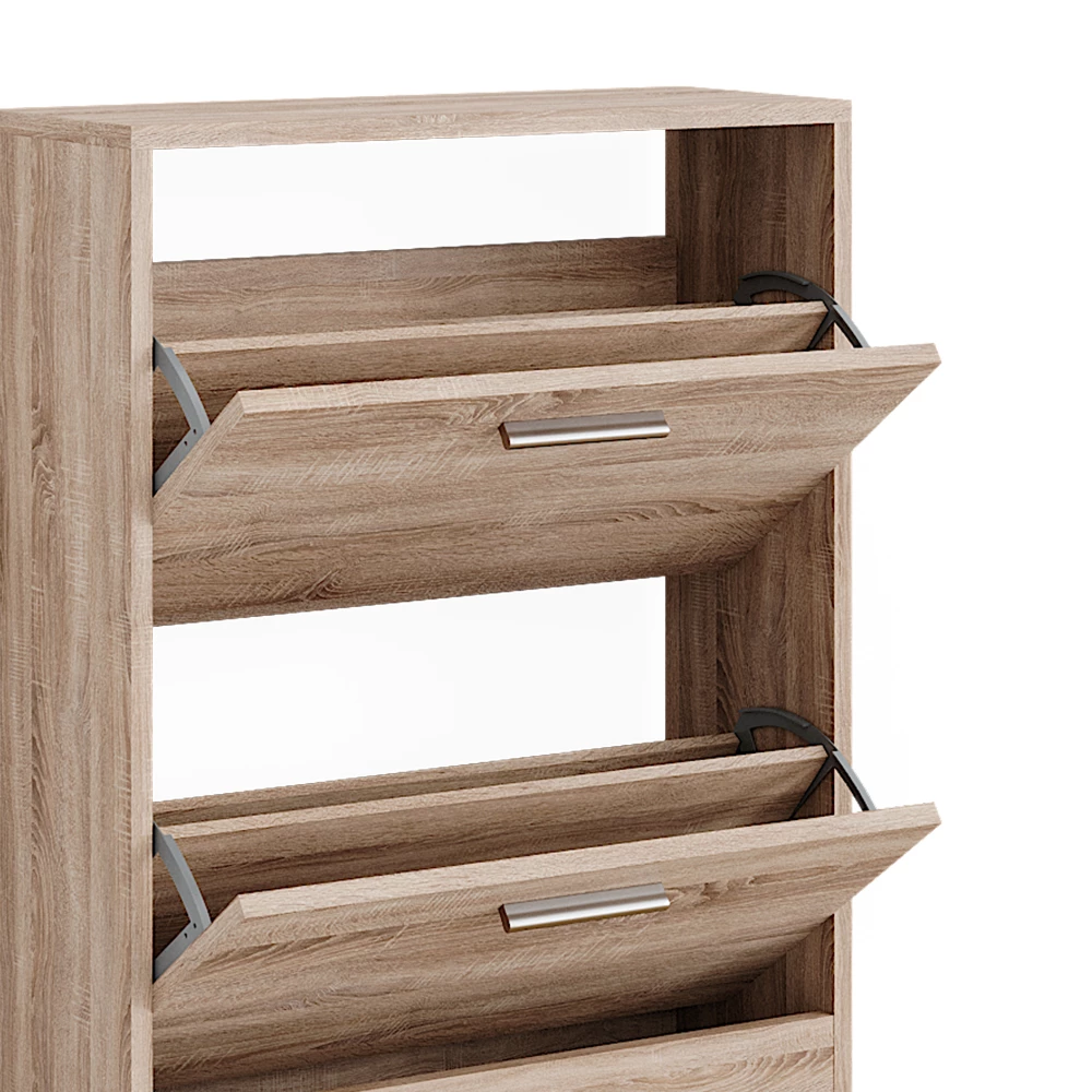 Nahaufnahme von Schuhschrank in Sonoma, zeigt Design- und Oberflächendetails