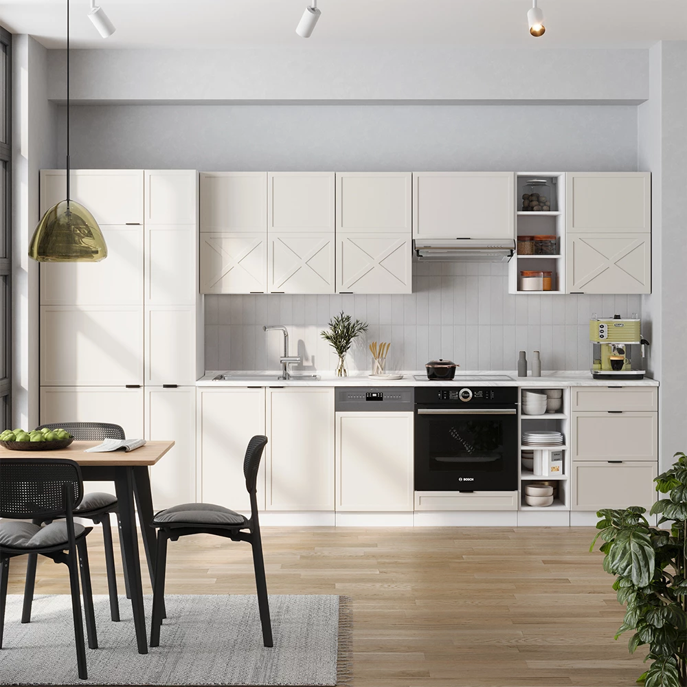 Keittokomero in Harmaa beige/valkoinen on white background