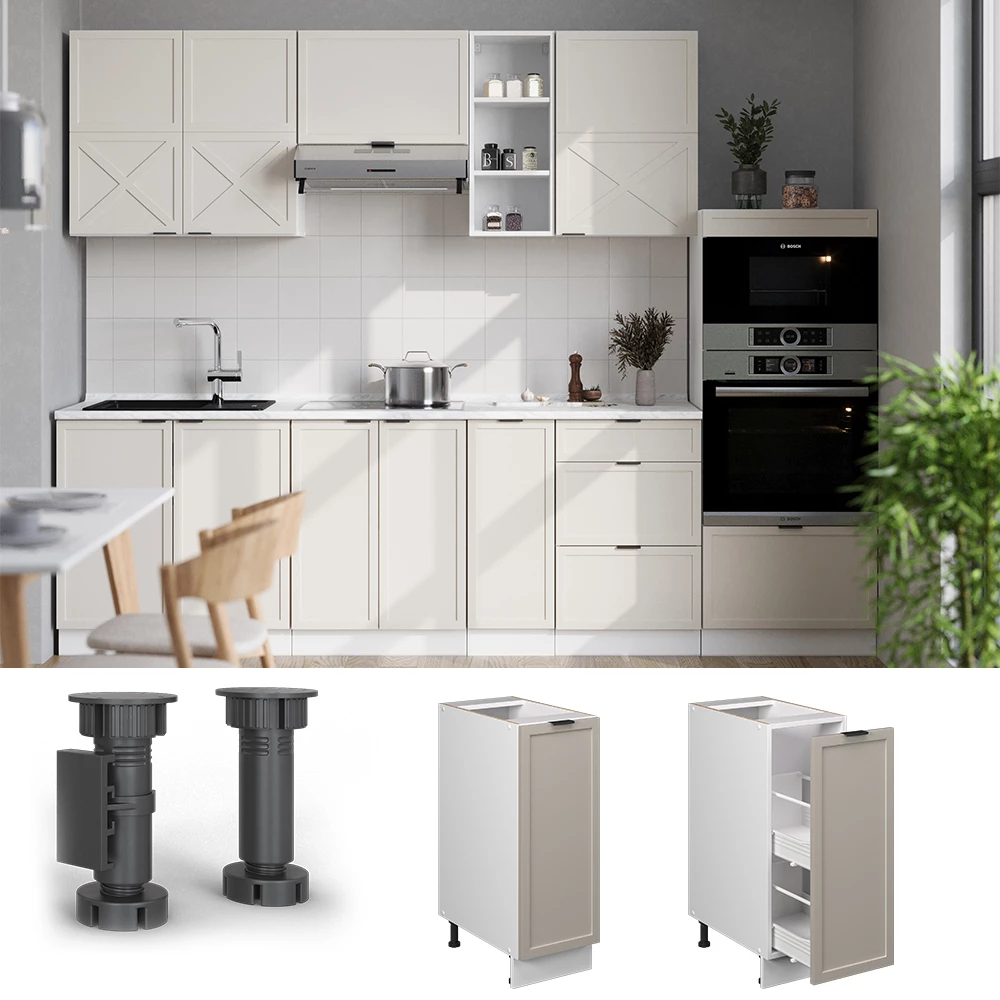 Lekárenská skrinka in GreyBeige on white background