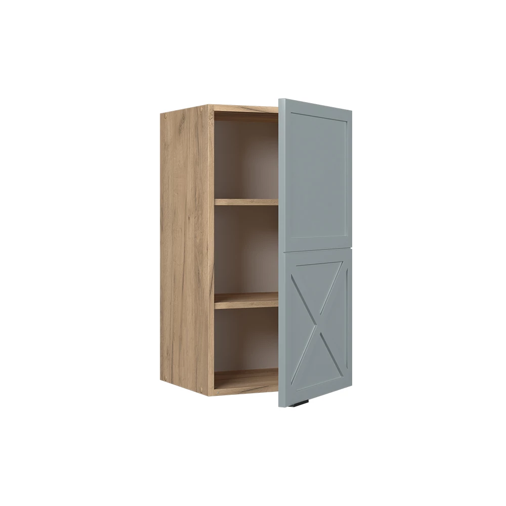 Seinäkaappi in Vaalean siniharmaa on white background