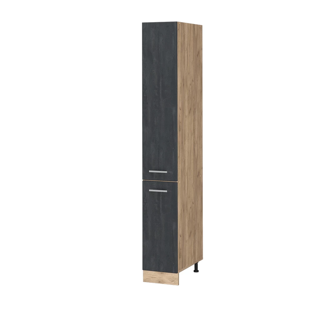 Vicco Dulap de farmacie Beton negru 30cm, R-Line