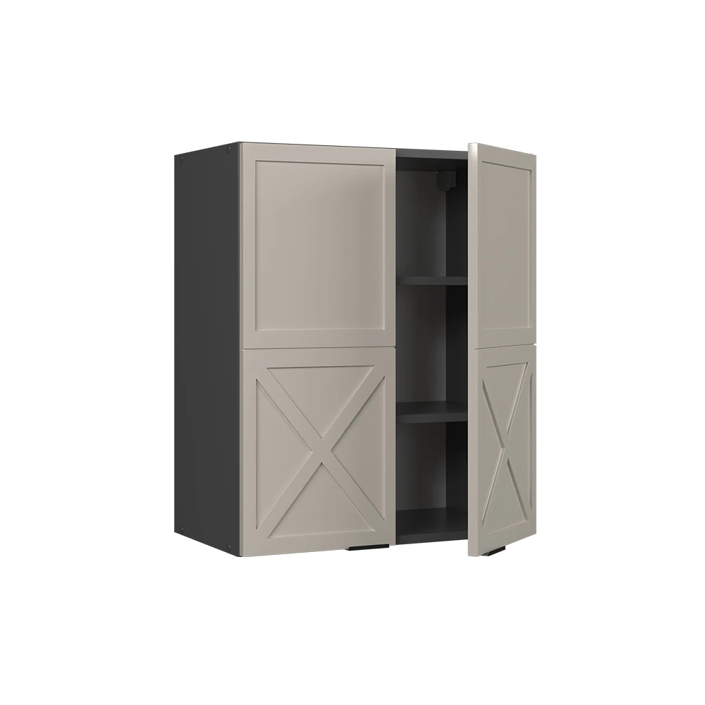 Armário de parede in CinzaBege on white background