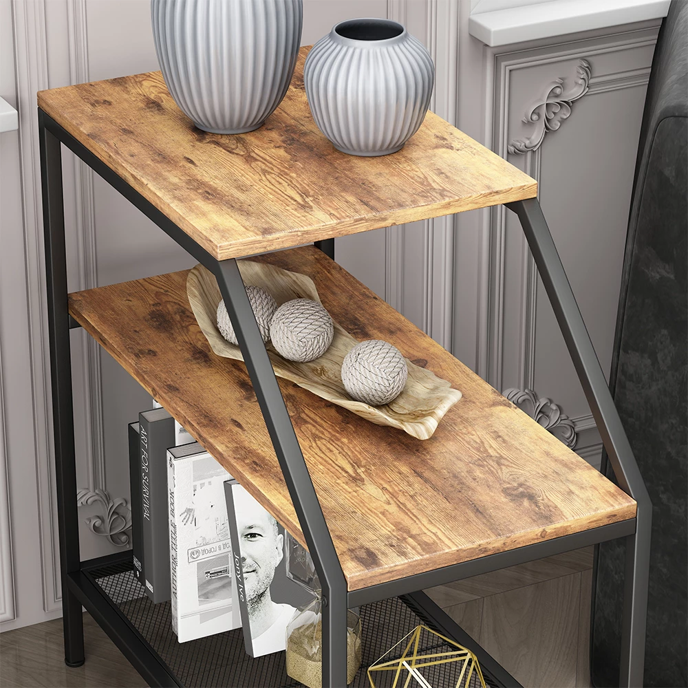 Nahaufnahme von Anstelltisch  in Eiche rustikal, zeigt Textur/Details