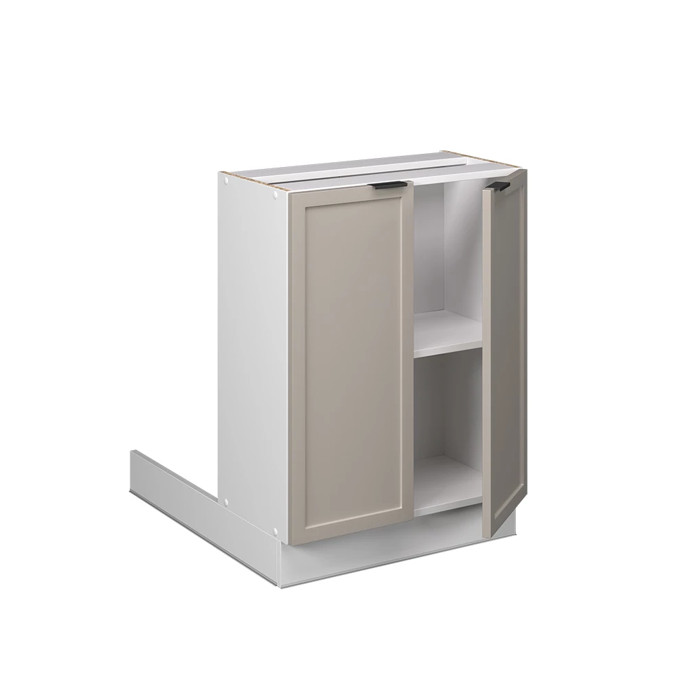 Vicco Keukeneiland "Fame-Line", GrijsBeige, 60 cm zonder werkblad