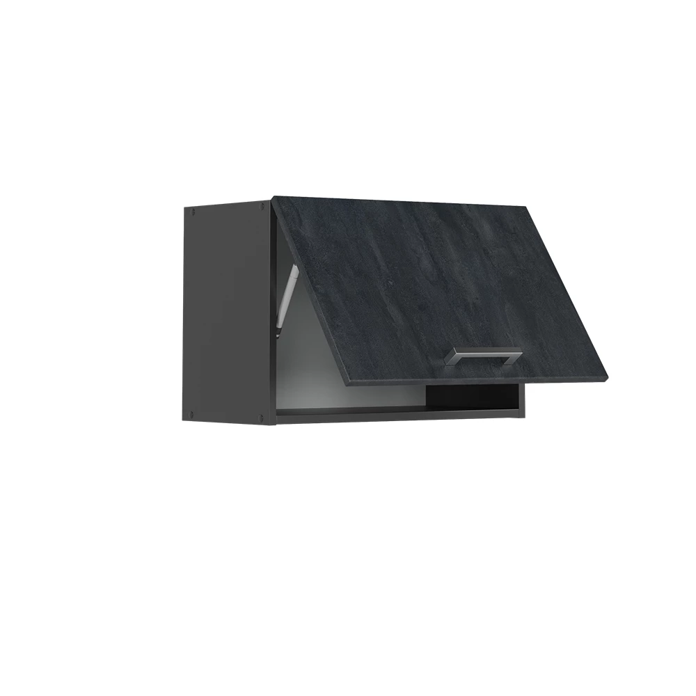 Vicco Fali szekrény Fekete beton 60 cm Lapos, R-Line