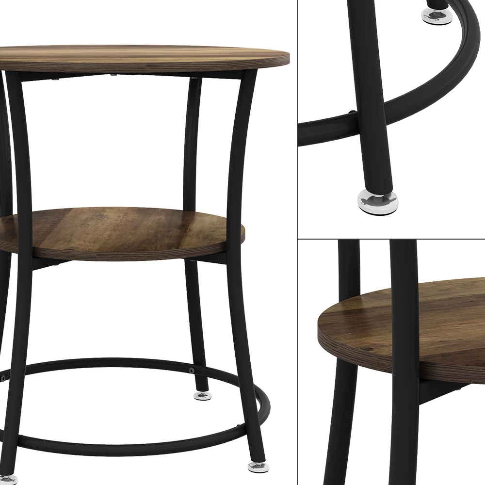 Nahaufnahme von Couchtisch in Antikholz, zeigt Design- und Oberflächendetails